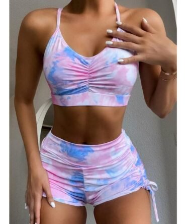 Belle Basic Tie Dye Tankini