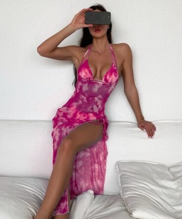 3 pack Tie Dye Triangle Bikini Swimsuit and Coverup