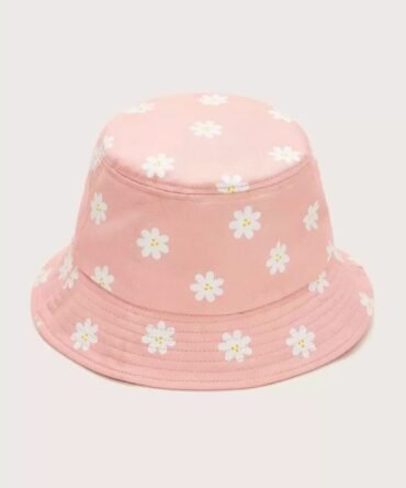 Floral Embroidery Bucket Hat